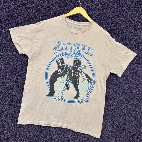 Fleetwood Mac Rumours Album Fancy Penguins Band T-Shirt L - Picture 3 of 4